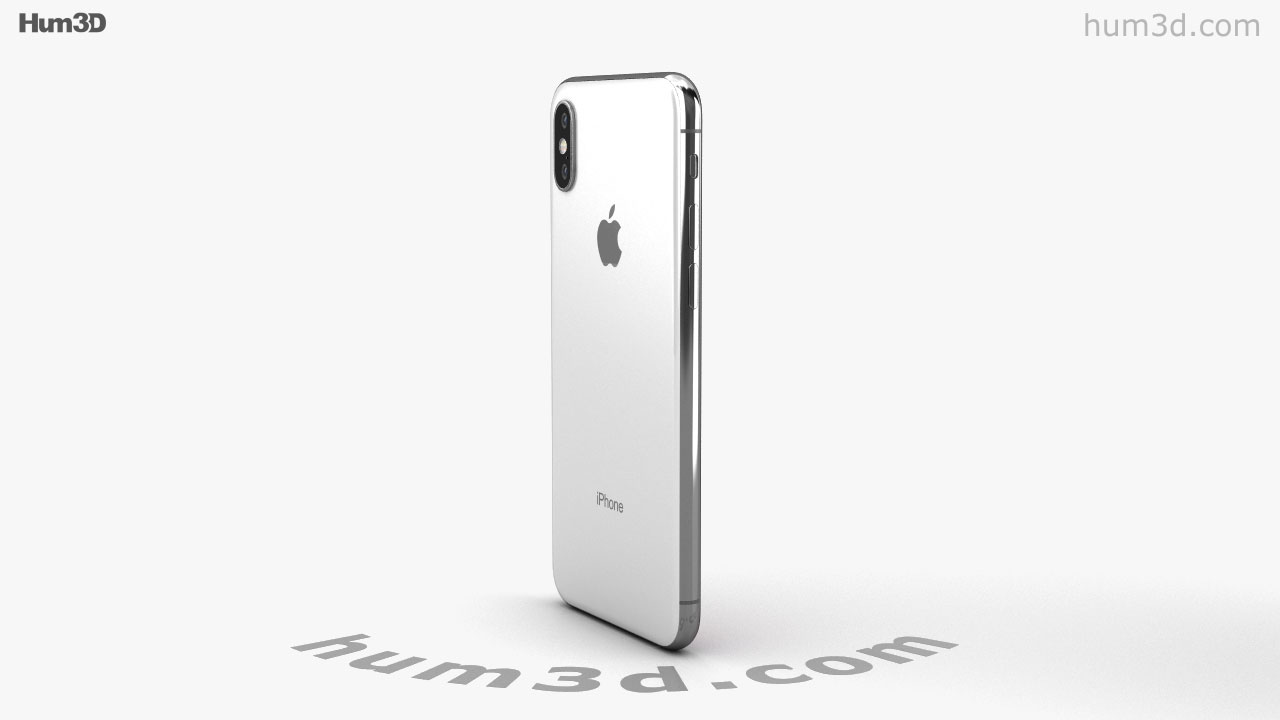 360 view of Apple iPhone XS Silver 3D model - 3DModels store