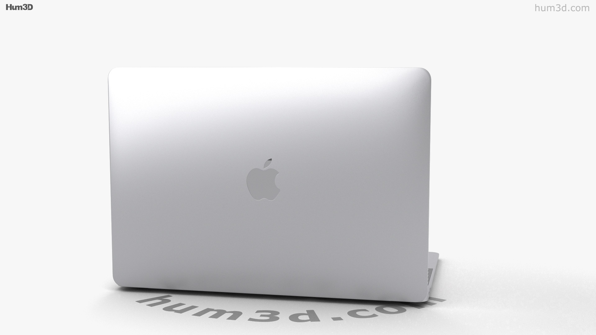 360 view of Apple MacBook Air 2020 M1 Silver 3D model