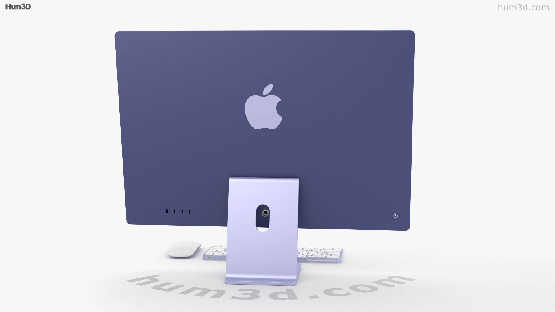 360 view of Apple iMac 24-inch 2021 Purple 3D model - 3DModels store