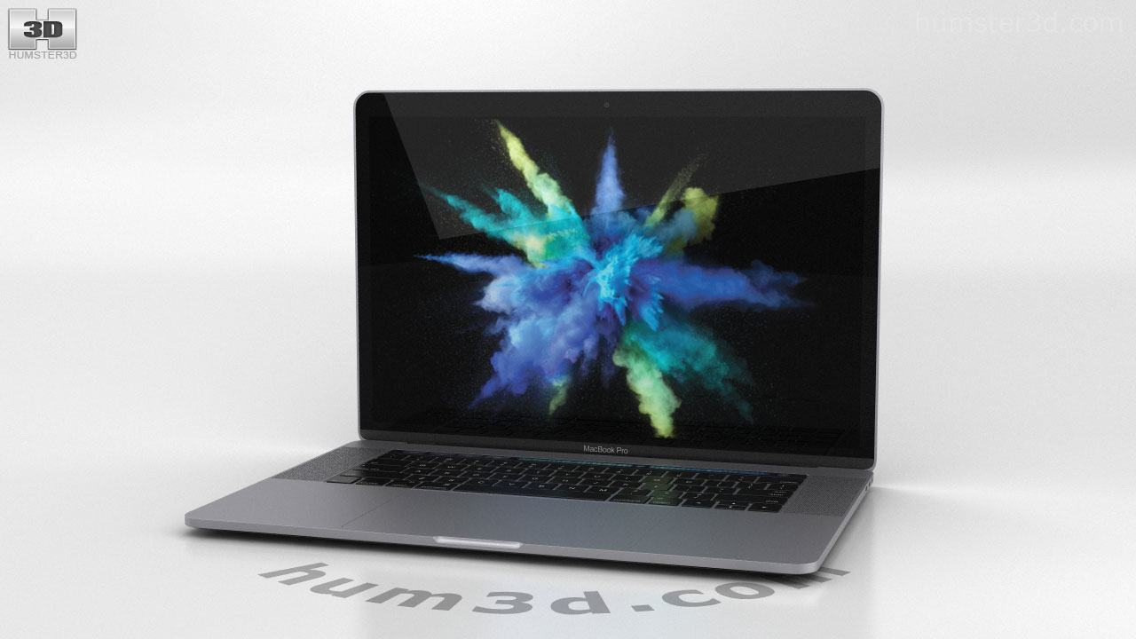 360 view of Apple MacBook Pro 15 inch (2016) Space Gray 3D