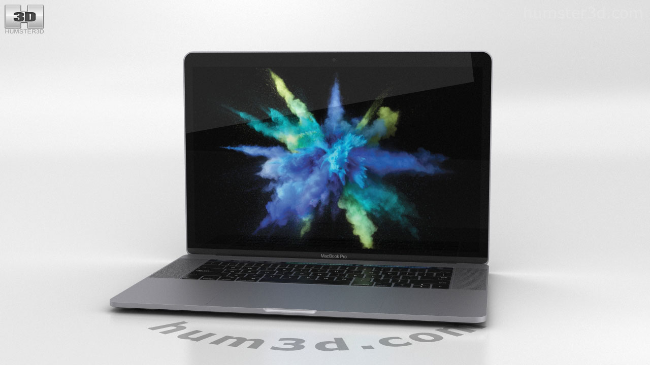 360 view of Apple MacBook Pro 15 inch (2016) Space Gray 3D