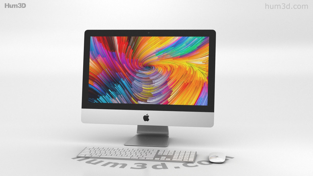 360 view of Apple iMac 21.5-inch (2017) Retina 4K 3D model