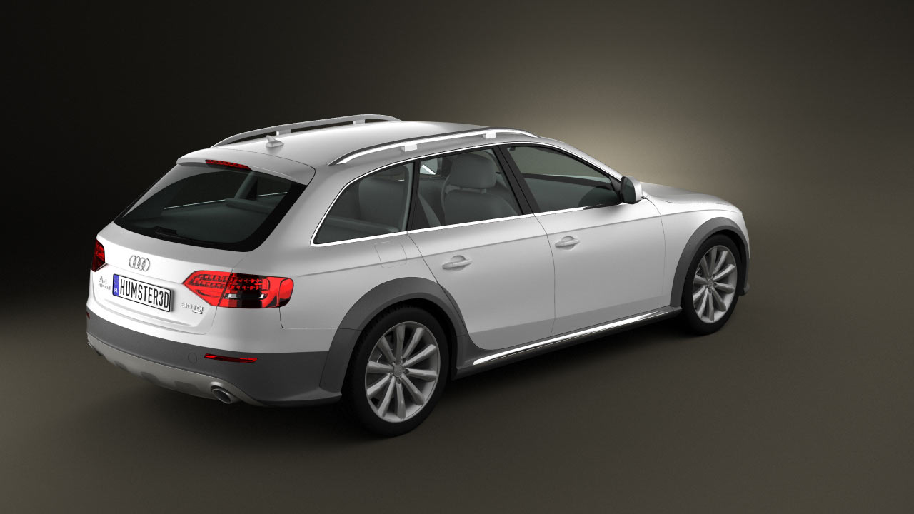 Audi A4 Allroad 2010 PRE-SUPPORTED 3D Model in Cart 3DExport