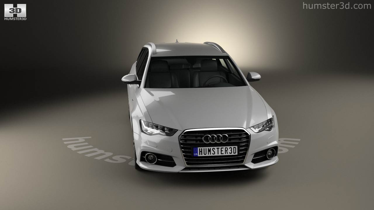 360 view of Audi A6 (C7) avant 2018 3D model - 3DModels store