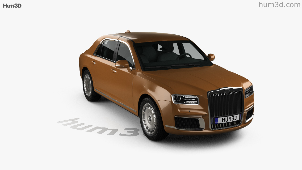 Aurus Senat Guard sedan 2021 3D model - Download Vehicles on