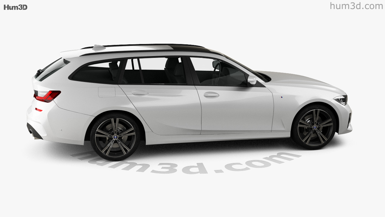 360 view of BMW 3 Series (G21) M-Sport touring 2021 3D model - 3DModels  store
