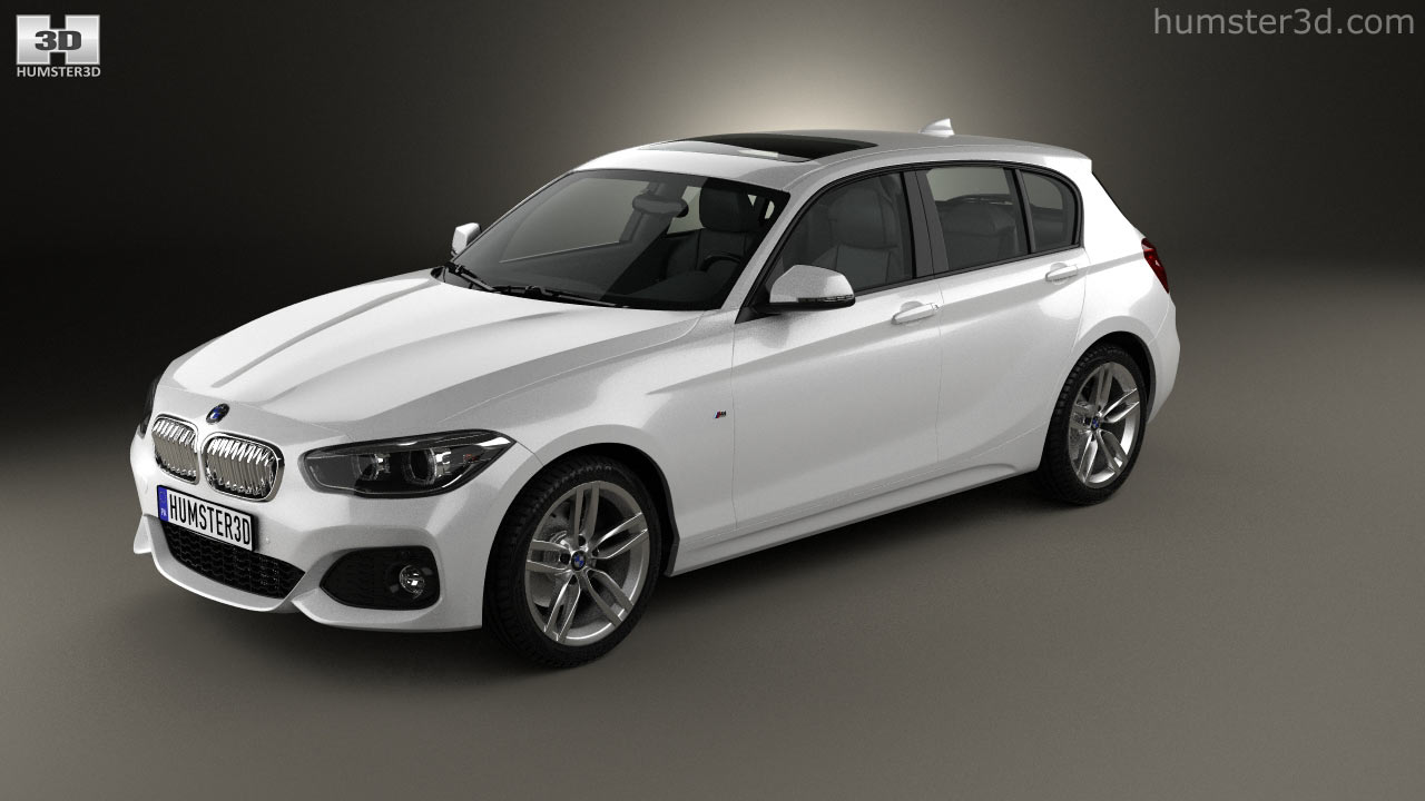 360 view of BMW 1 Series (F20) 5-door M Sport Package 2018 3D model