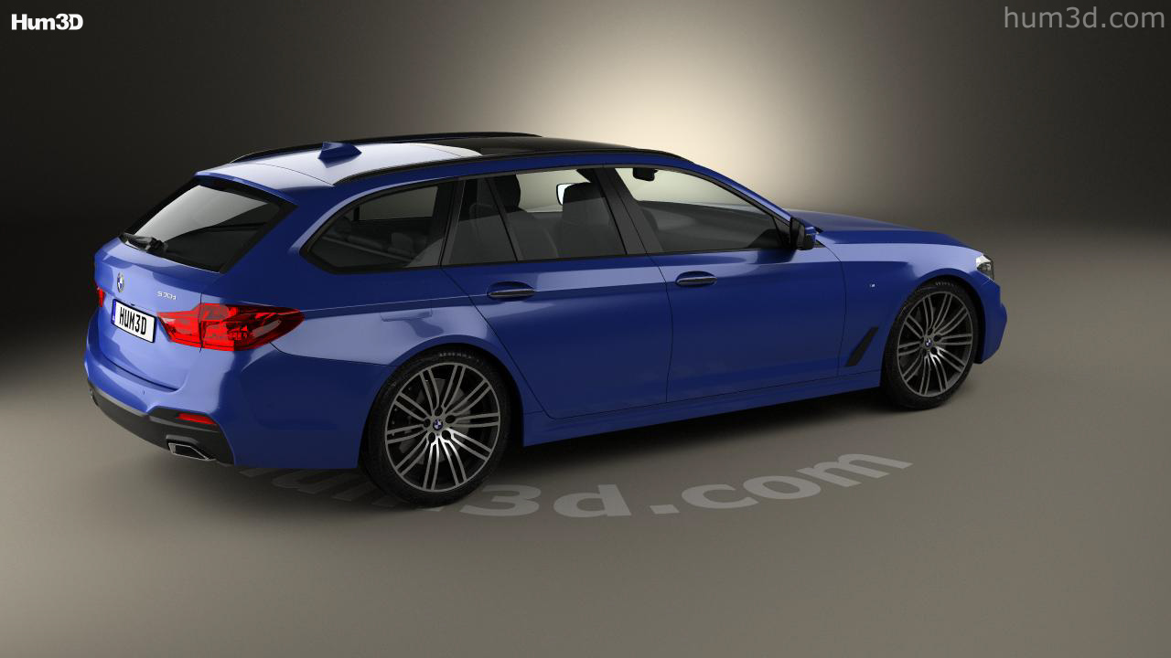 BMW 5-series Touring G31 2021 - Buy Royalty Free 3D model by