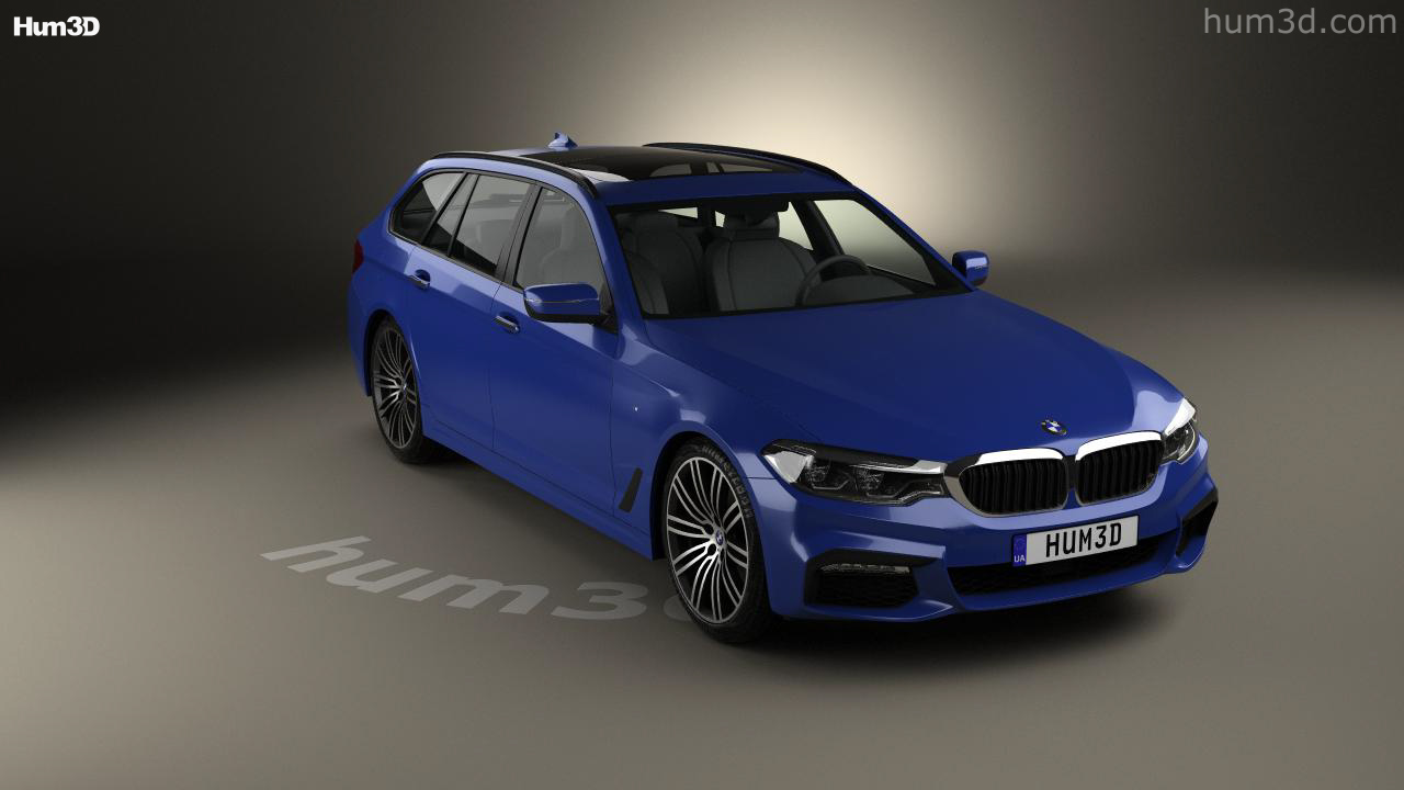 BMW 5-series Touring G31 2021 - Buy Royalty Free 3D model by