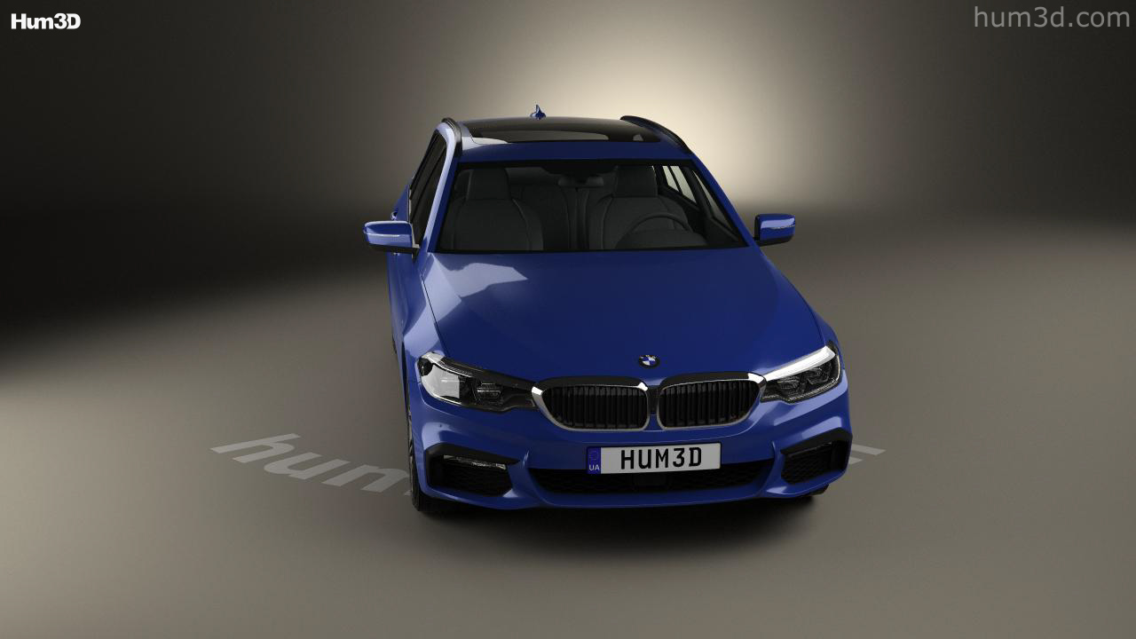 360 view of BMW 5 series G31 touring M-Sport 2020 3D model