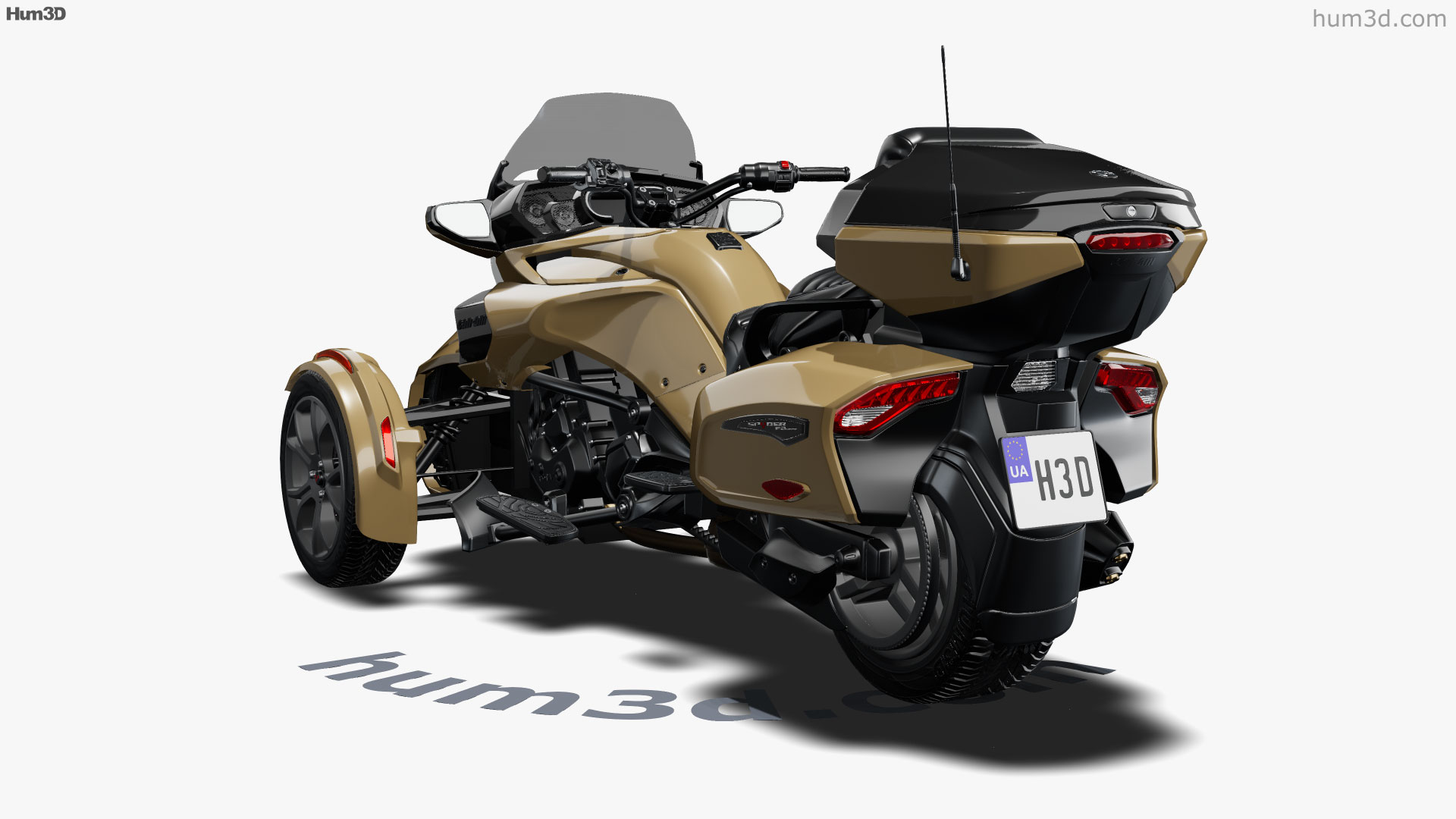 BRP Can-Am Spyder F3 Limited 2020 3D model - Download Vehicles on