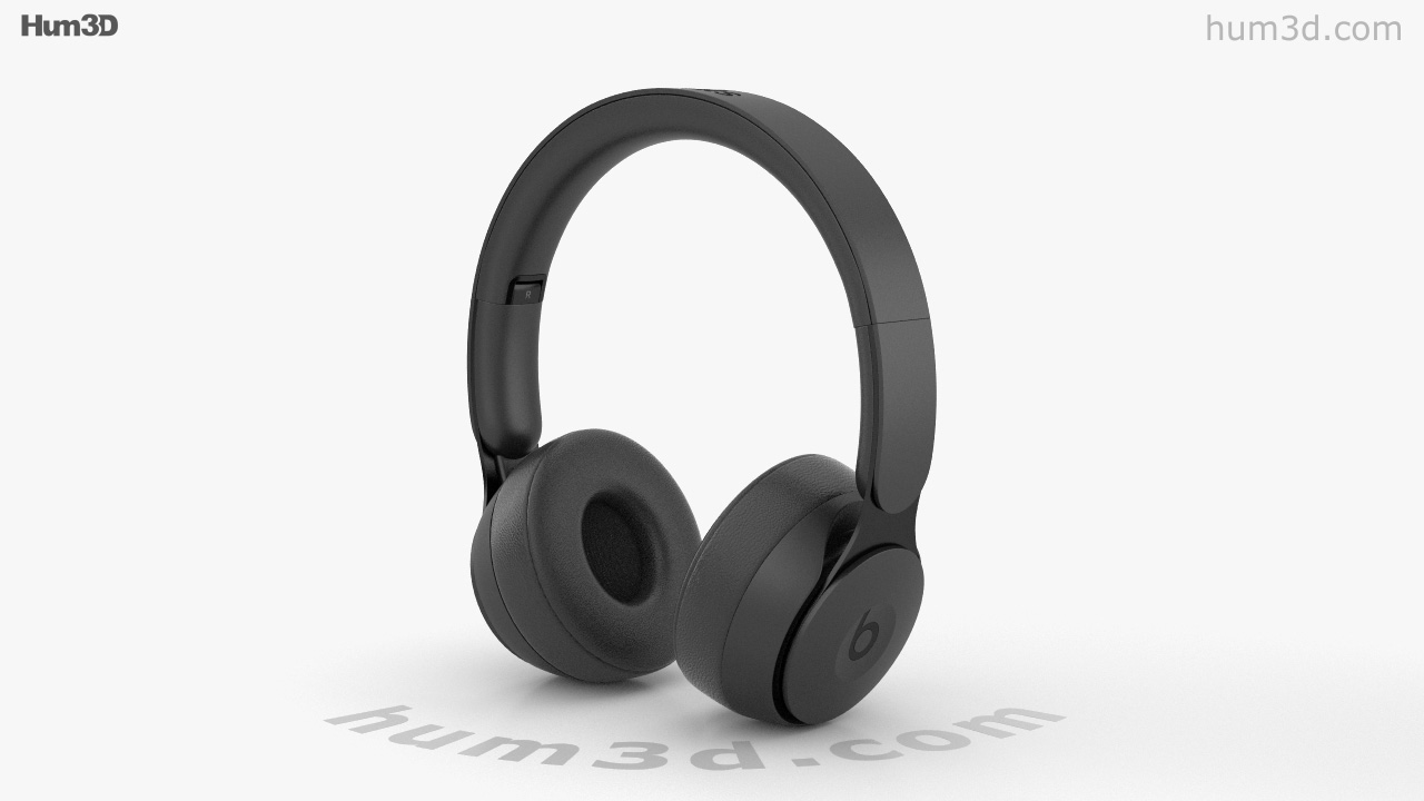 Beats Solo Pro 黒 3Dモデルの360ビュー-3DModelsストア