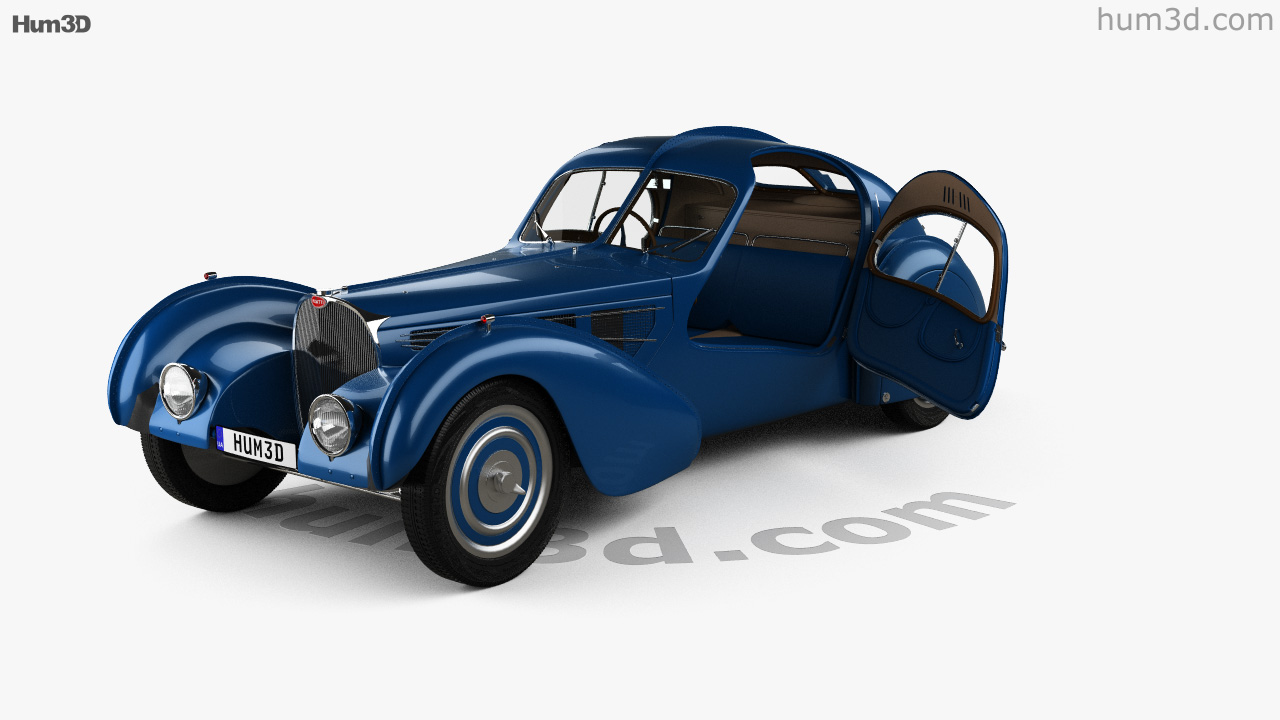 360 View Of Bugatti Type 57sc Atlantic With Hq Interior 1936 3d Model 3dmodels Store 5952