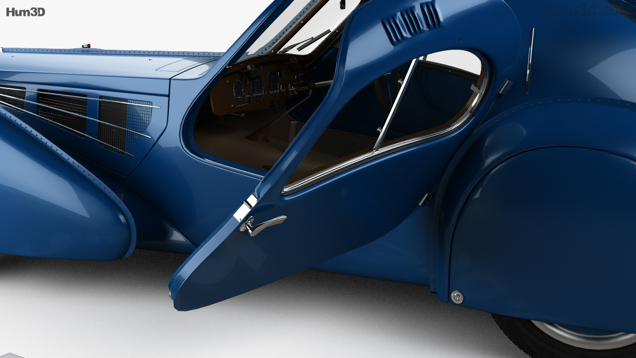 360 View Of Bugatti Type 57sc Atlantic With Hq Interior 1936 3d Model 3dmodels Store 5871