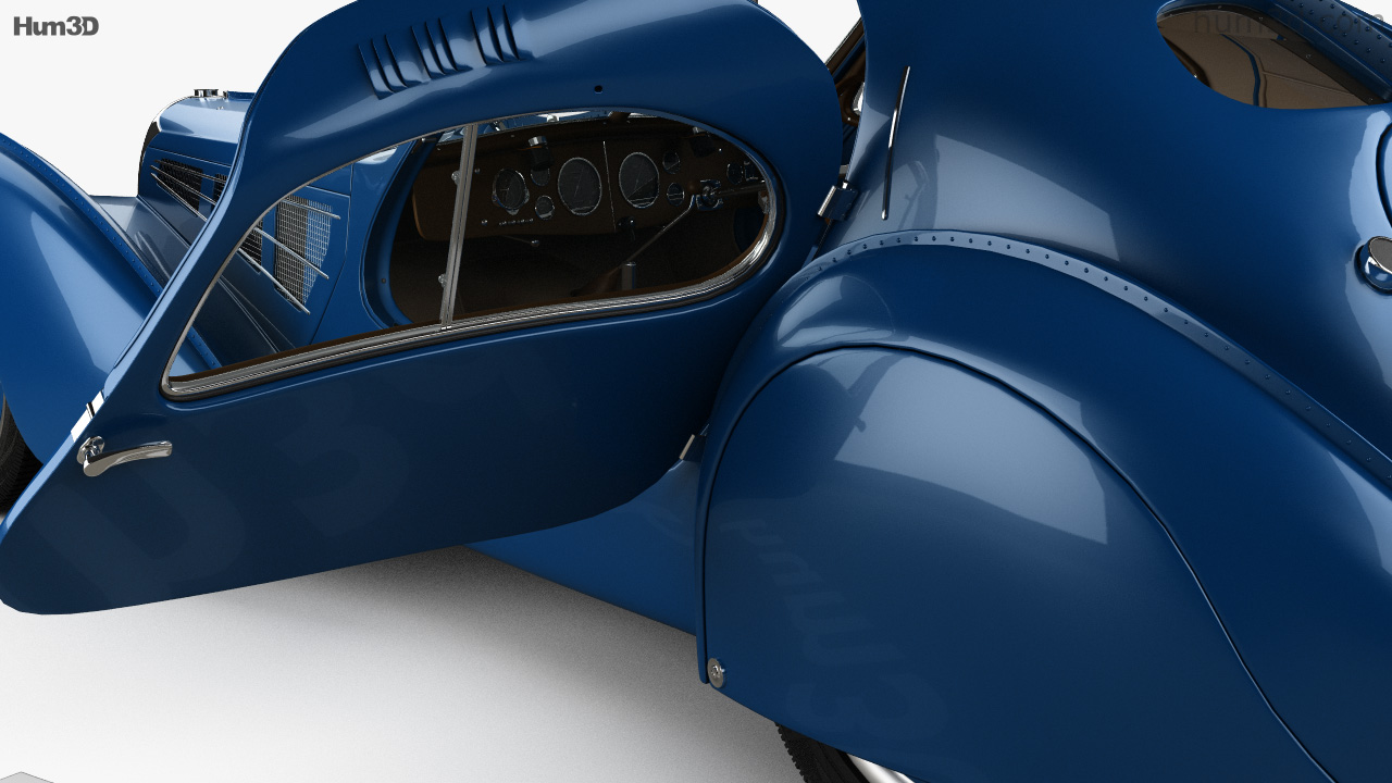 360 View Of Bugatti Type 57sc Atlantic With Hq Interior 1936 3d Model 3dmodels Store 9272