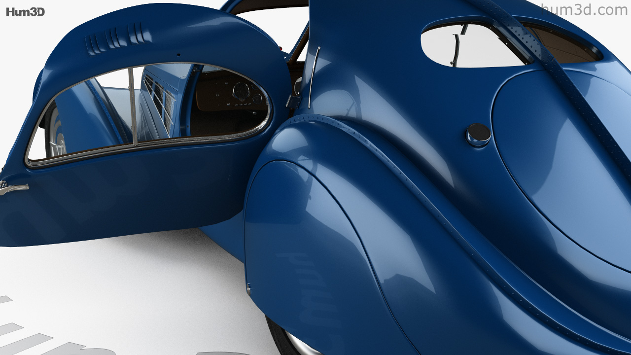 360 View Of Bugatti Type 57sc Atlantic With Hq Interior 1936 3d Model 3dmodels Store 9191