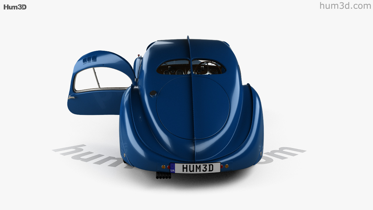 360 View Of Bugatti Type 57sc Atlantic With Hq Interior 1936 3d Model 3dmodels Store 4440