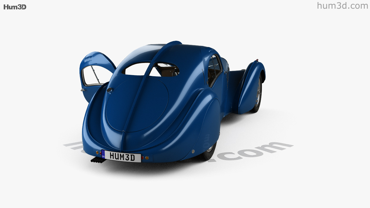 360 View Of Bugatti Type 57sc Atlantic With Hq Interior 1936 3d Model 3dmodels Store 8169