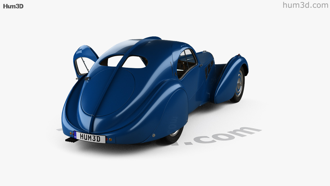 360 View Of Bugatti Type 57sc Atlantic With Hq Interior 1936 3d Model 3dmodels Store 2879