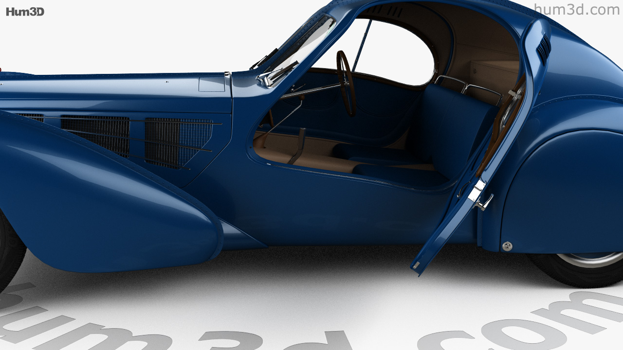 360 View Of Bugatti Type 57sc Atlantic With Hq Interior 1936 3d Model 3dmodels Store 8852