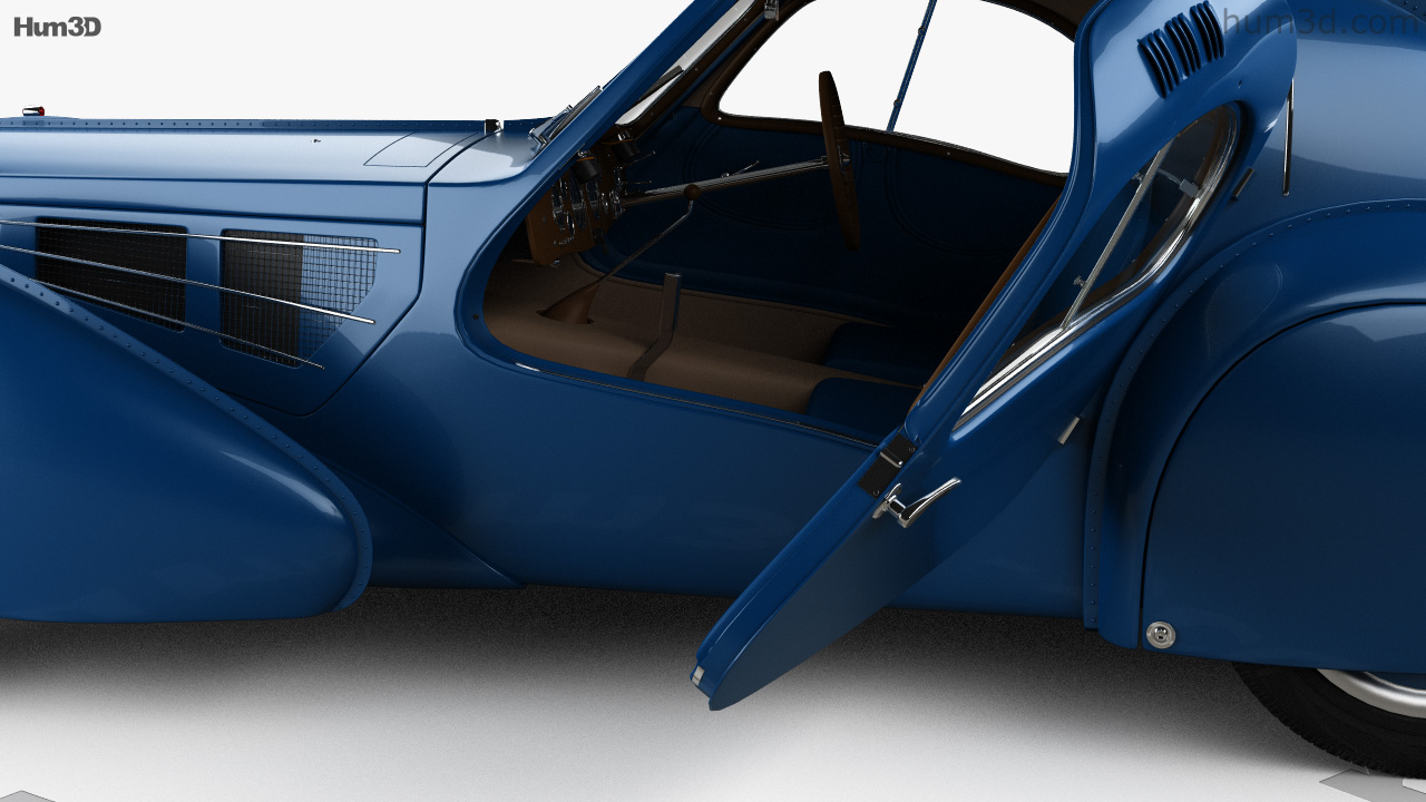 360 View Of Bugatti Type 57sc Atlantic With Hq Interior 1936 3d Model 3dmodels Store 8353