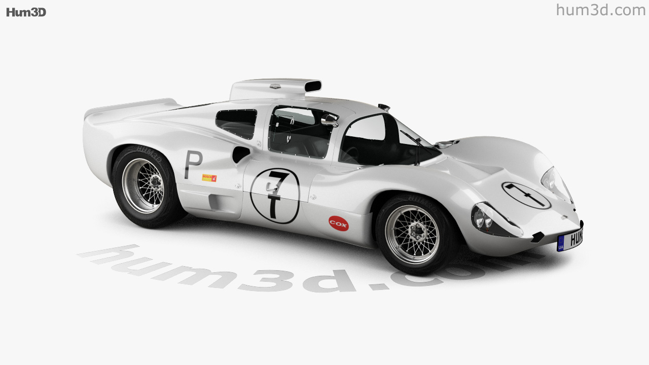 Chaparral 2D Race Car with HQ interior 1966 3D model - Download