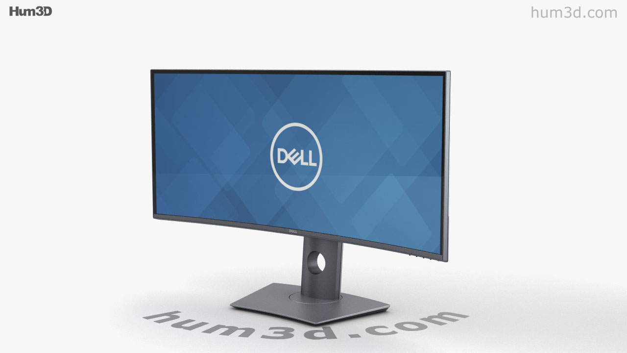 360 view of Dell 34-inch Curved Monitor U3419W 3D model - 3DModels store