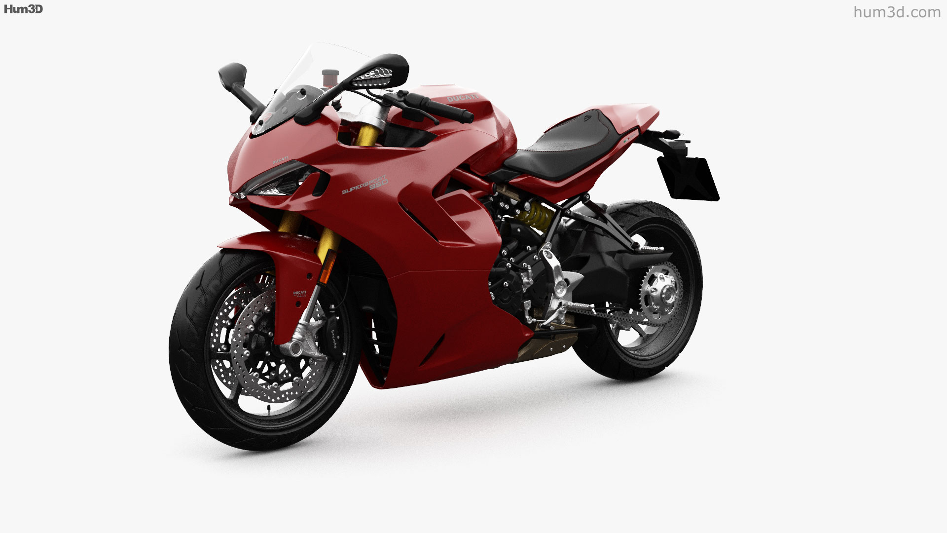 360 view of Ducati SuperSport 950 2023 3D model - 3DModels store