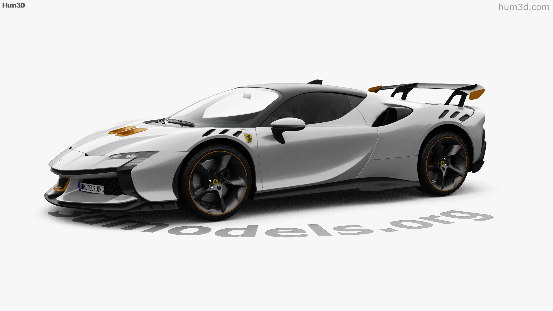360 view of Ferrari SF90 XX Stradale F173 2023 3D model - 3DModels store