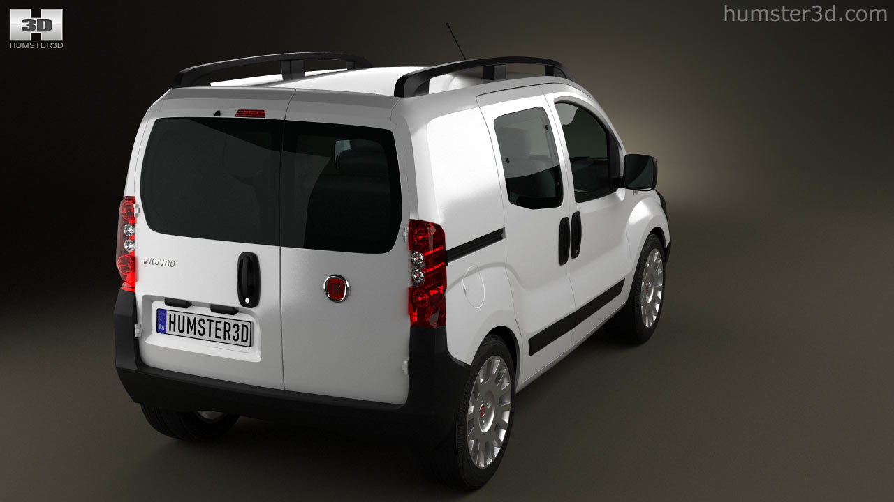 360 view of Fiat Fiorino Combi 2014 3D model - 3DModels store