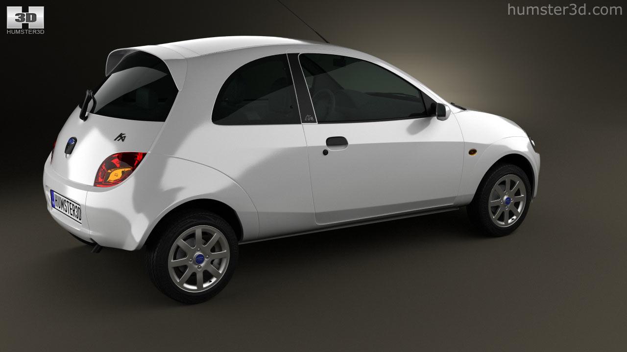 360 view of Ford Ka 2008 3D model - 3DModels store