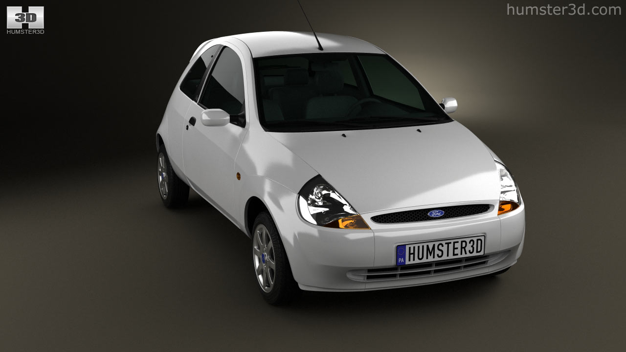 360 view of Ford Ka 2008 3D model - 3DModels store