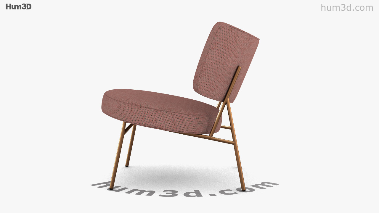 360 view of Louis Vuitton Cocoon armchair 3D model - 3DModels store