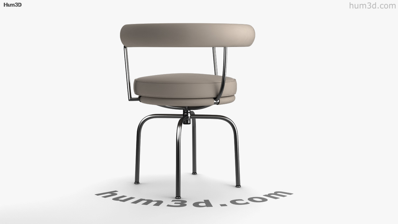 Cassina Charlotte Perriand LC7 Chair 3D model - Download Furniture on