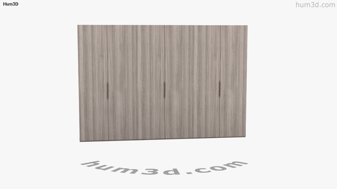 360 view of Flou Guardaroba Wardrobe 3D model - 3DModels store