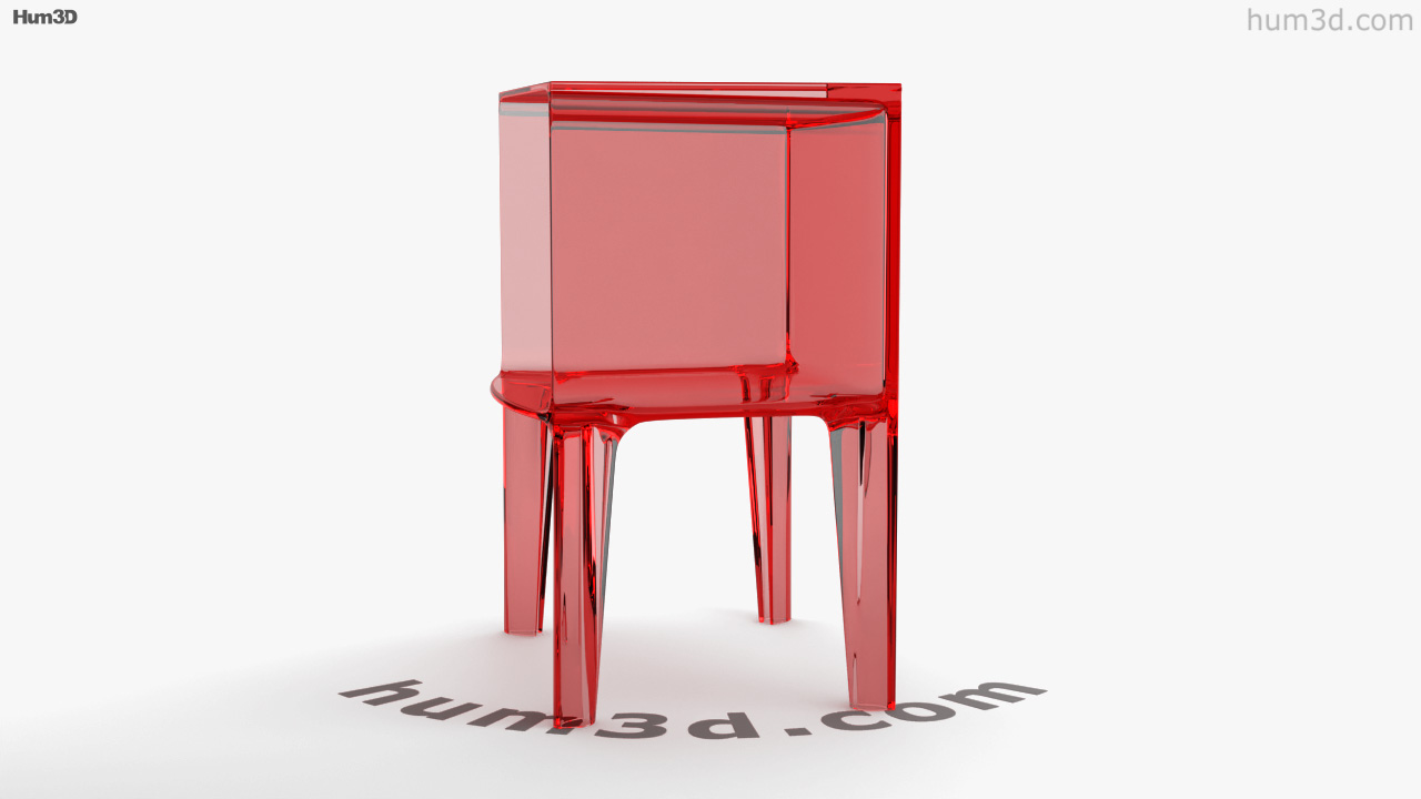 360 view of Kartell Small Ghost Buster Table 3D model - 3DModels store