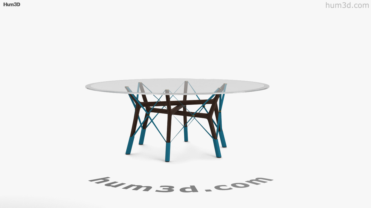 360 view of Louis Vuitton Serpentine Table 3D model - 3DModels store
