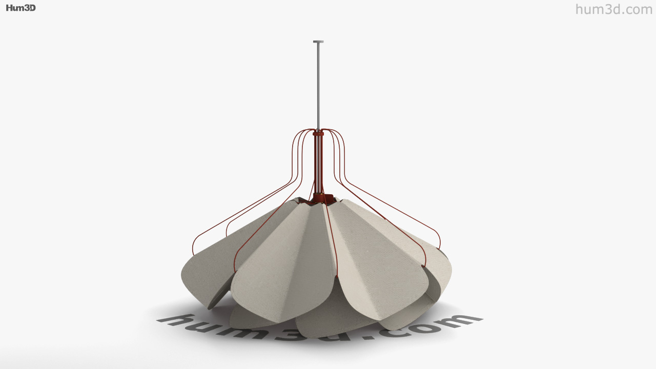 360 view of Louis Vuitton Concertina Shade Lamp 3D model