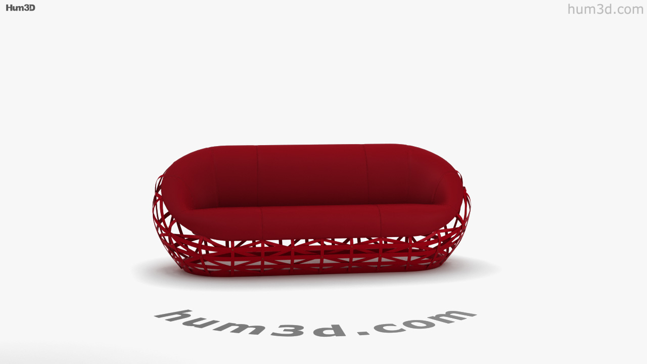 360 view of Louis Vuitton Diamond Sofa 3D model - 3DModels store