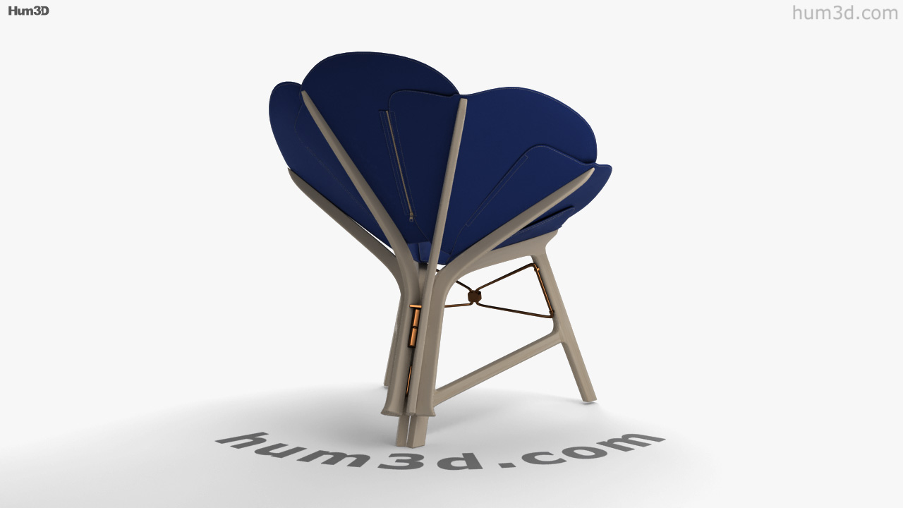 Louis Vuitton Concertina Chair 3D model - Download Furniture on