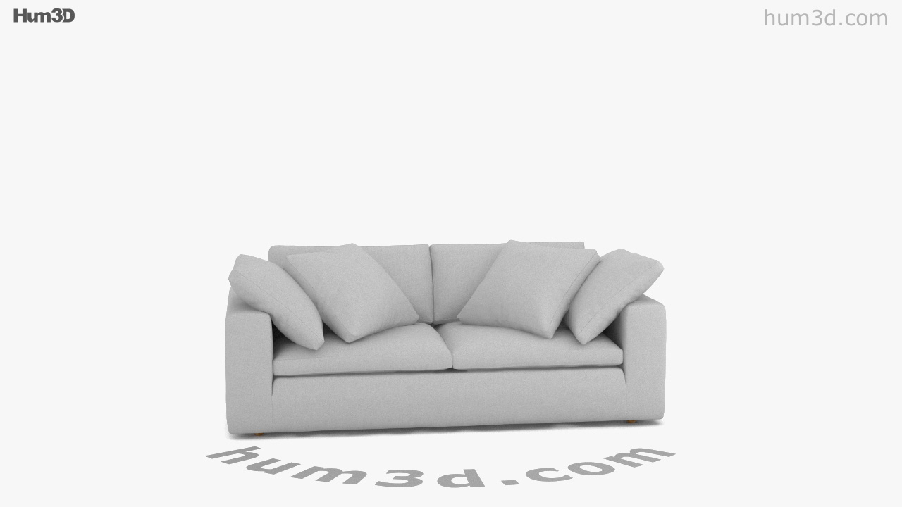 CASSALE SOFA WITH CUSHION INSERTS 3D model