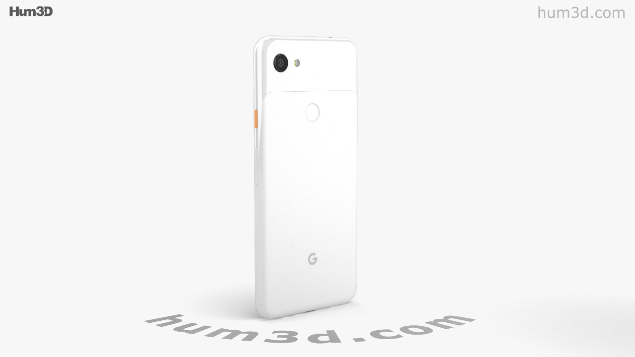 Google Pixel 3a Clearly White 3Dモデルの360ビュー-3DModelsストア