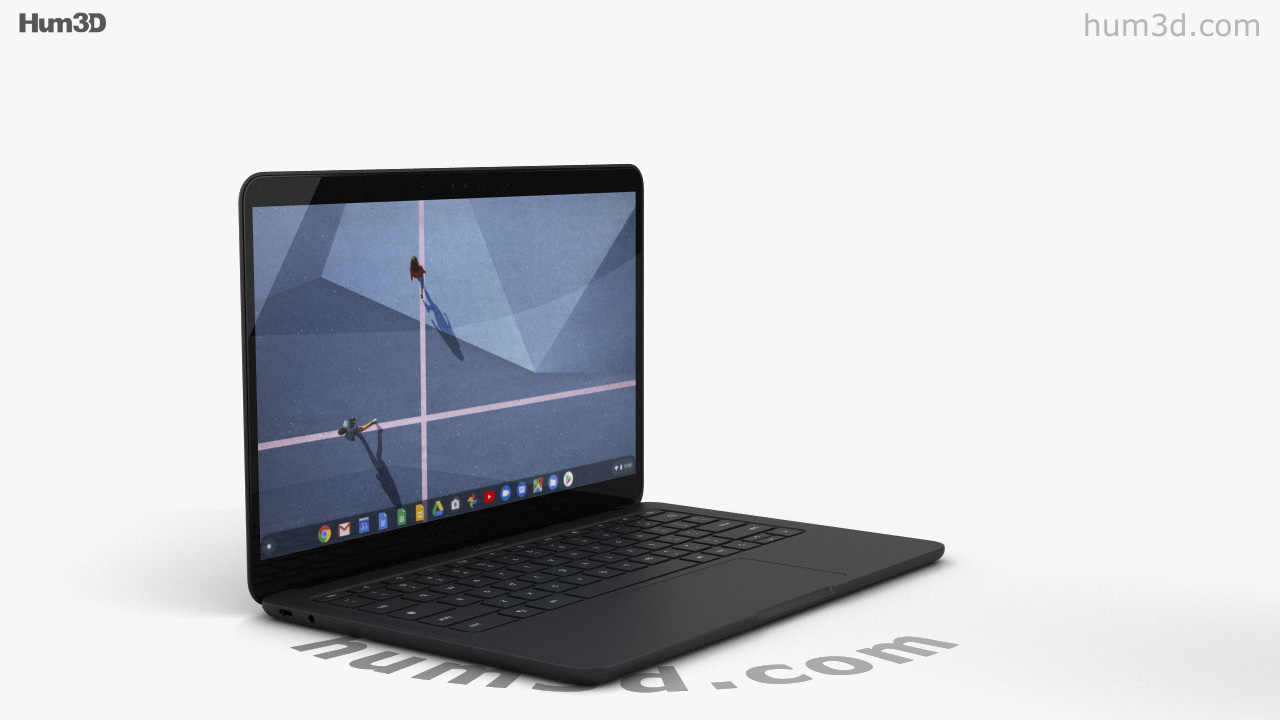 Google Pixelbook Go Just Black 3Dモデルの360ビュー-3DModelsストア