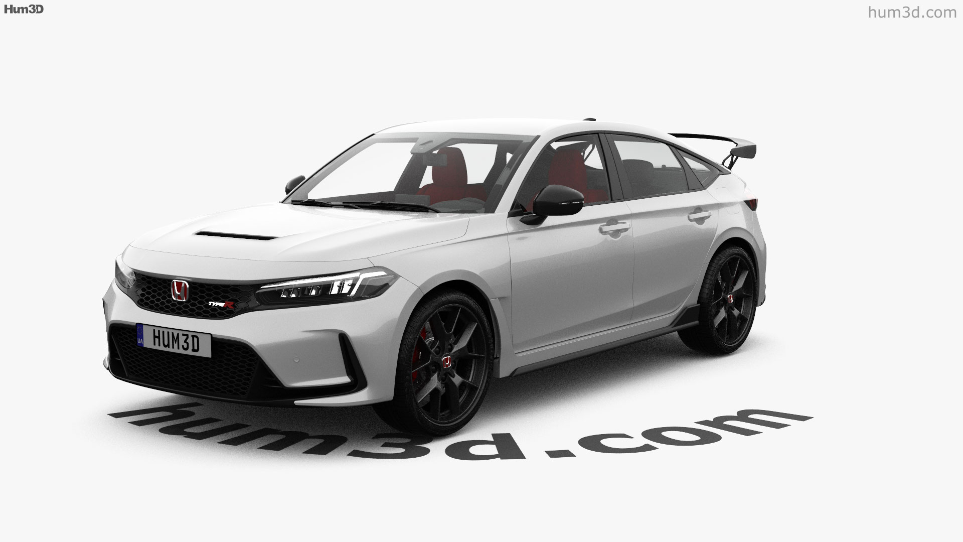 Honda Civic hatchback Type R 2024 360도 3D 모델 3DModels