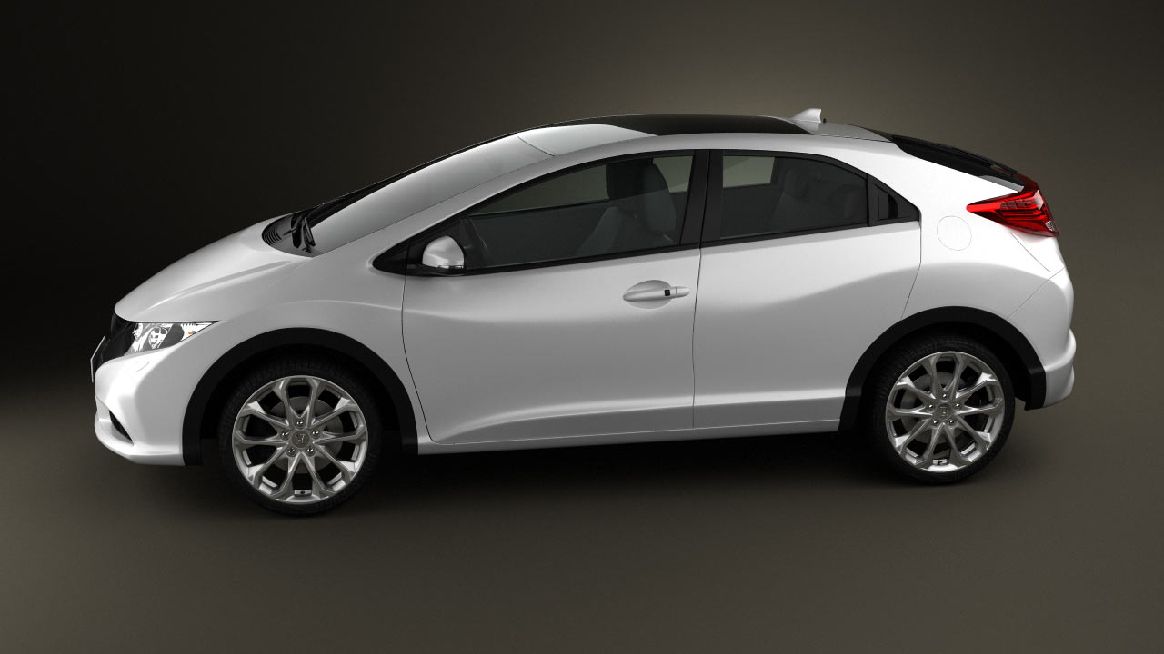 360 view of Honda Civic EU 2015 3D model - 3DModels store