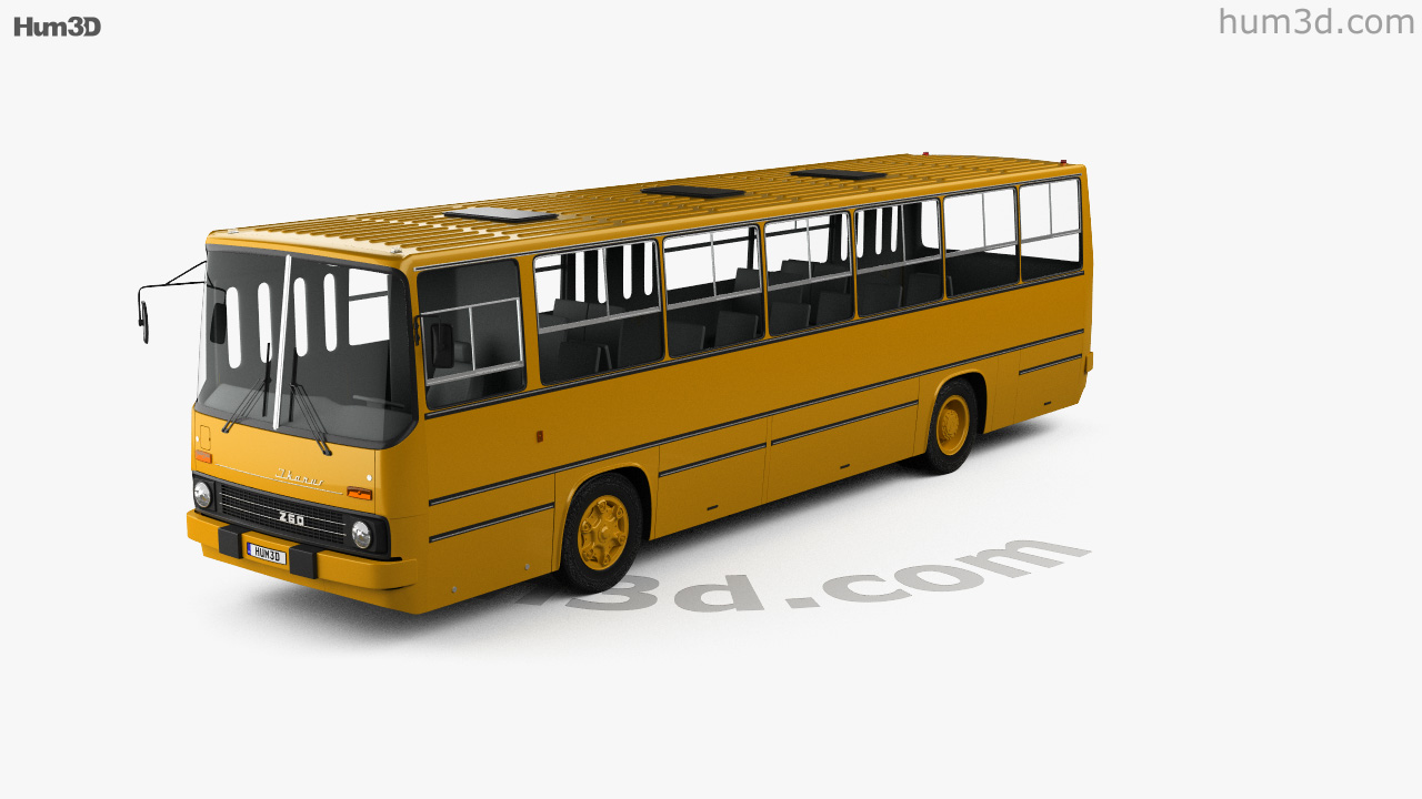 Ikarus 260-01 bus 1981 3D model - Download Vehicles on