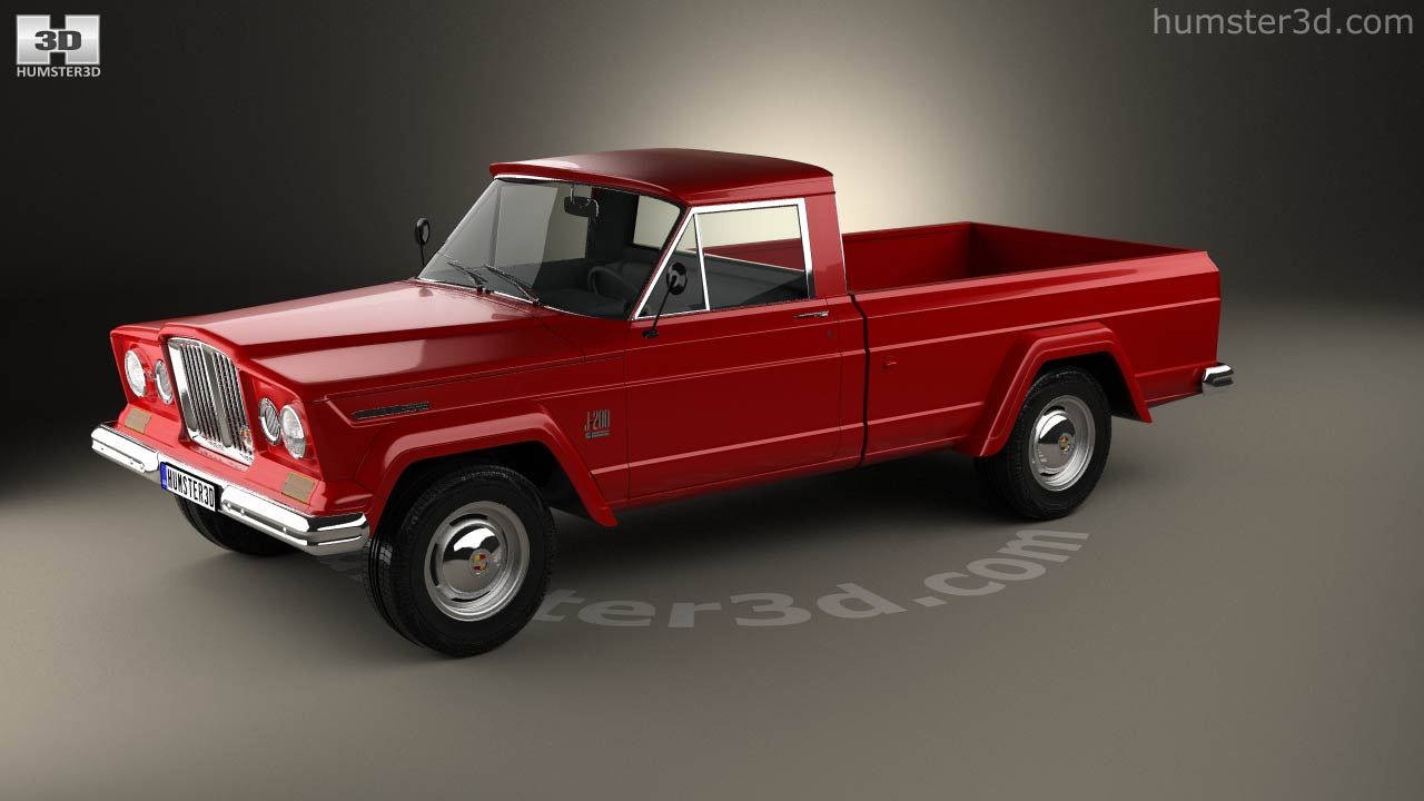360 view of Jeep Gladiator 1962 3D model - 3DModels store