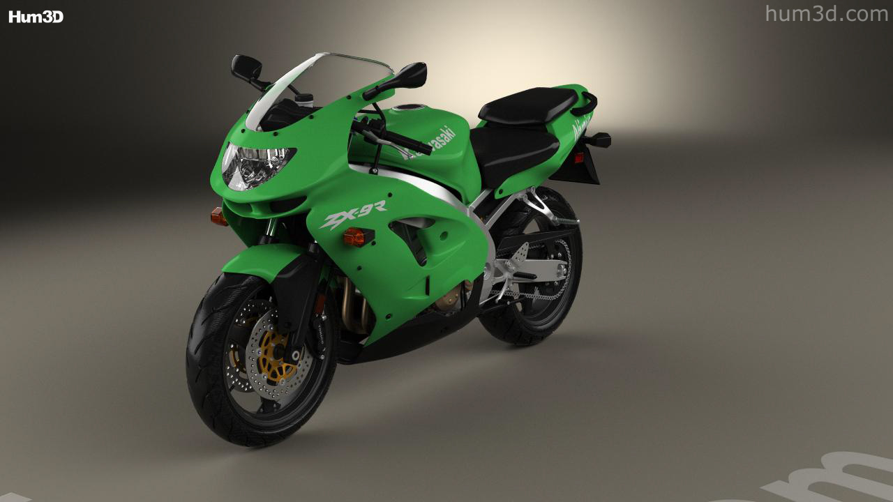 360 view of Kawasaki Ninja ZX-9R 1998 3D model - 3DModels store