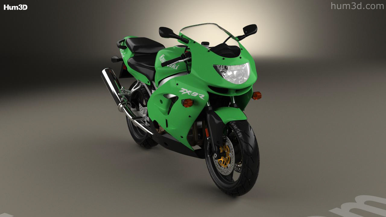 360 view of Kawasaki Ninja ZX-9R 1998 3D model - 3DModels store