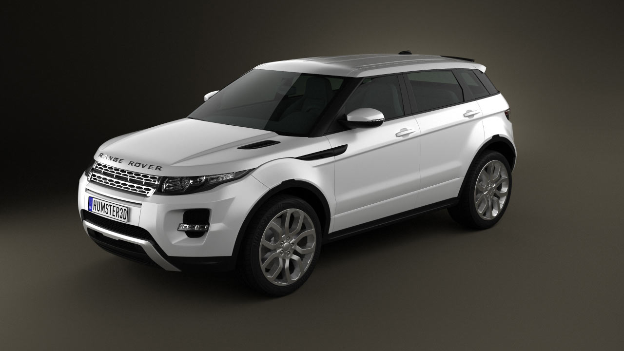 360 view of Land Rover Range Rover Evoque 2012 3D model - 3DModels store